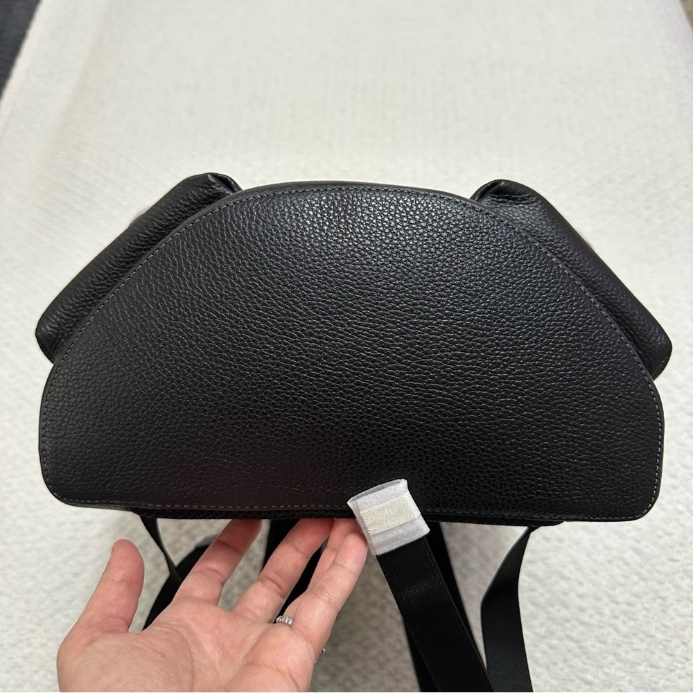 NWT Coach Warner Laptop Black Pebbled Leather Backpack Silver Hardware CW210 - Picture 4 of 14